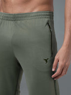 Technosport Men Slim Fit Trackpant - OR25 - SMOKEY OLIVE