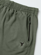 Technosport Men Slim Fit Trackpant - OR25 - SMOKEY OLIVE