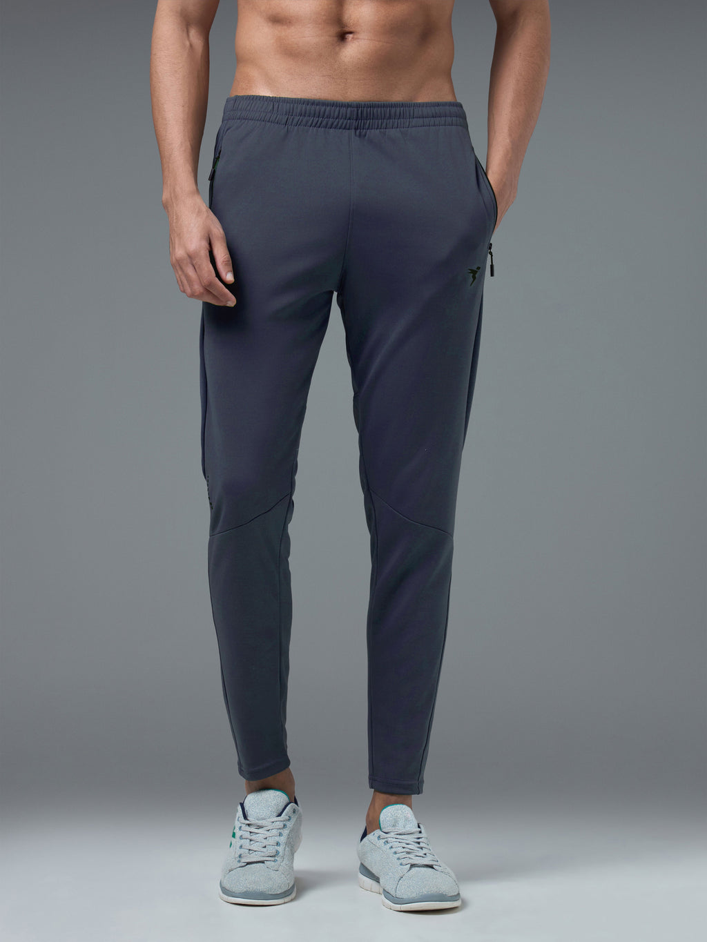 Technosport Men Slim Fit Trackpant - OR25 - WOODLAND GRAY