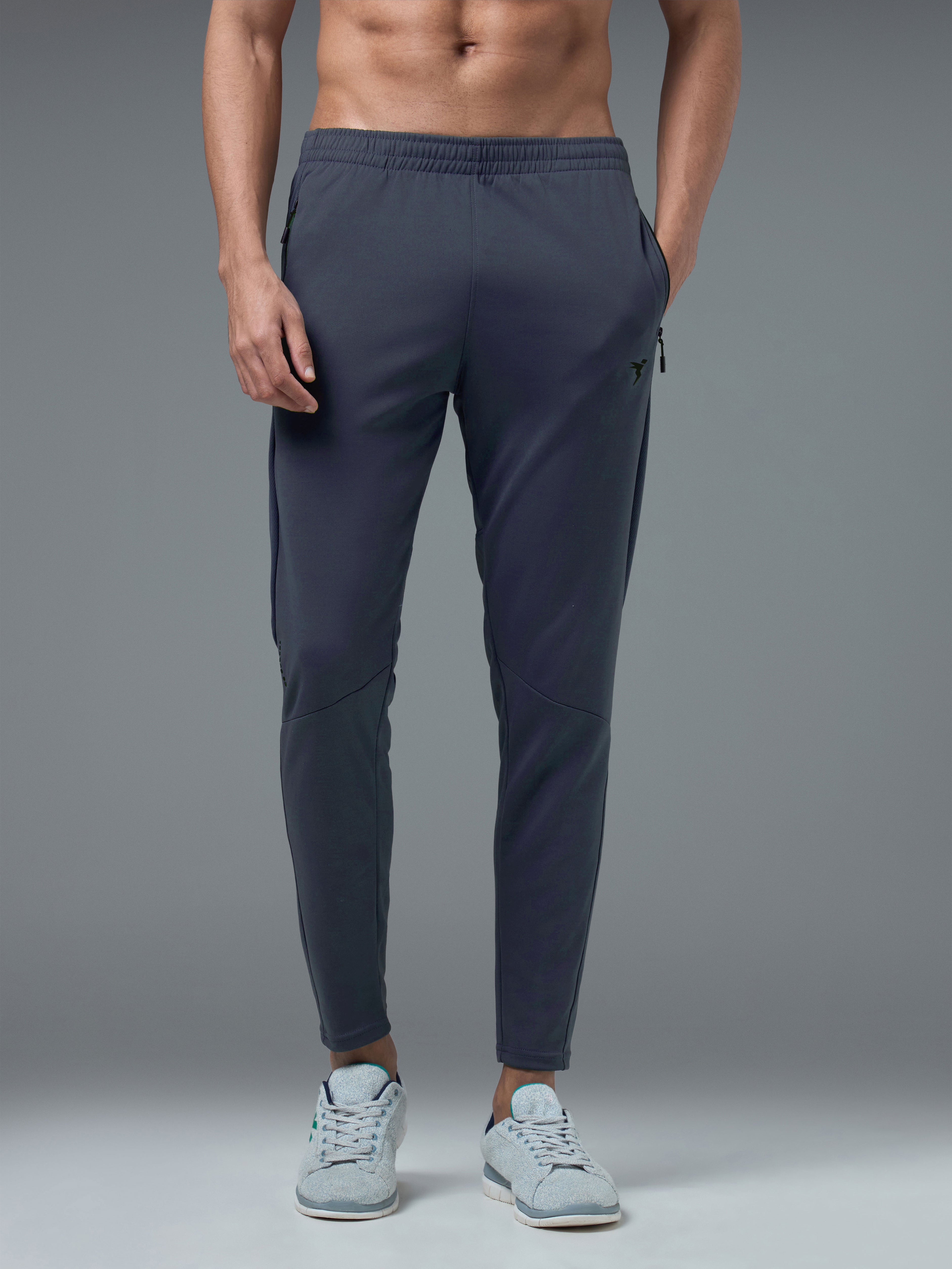 Technosport Men Slim Fit Trackpant - OR25 - WOODLAND GRAY