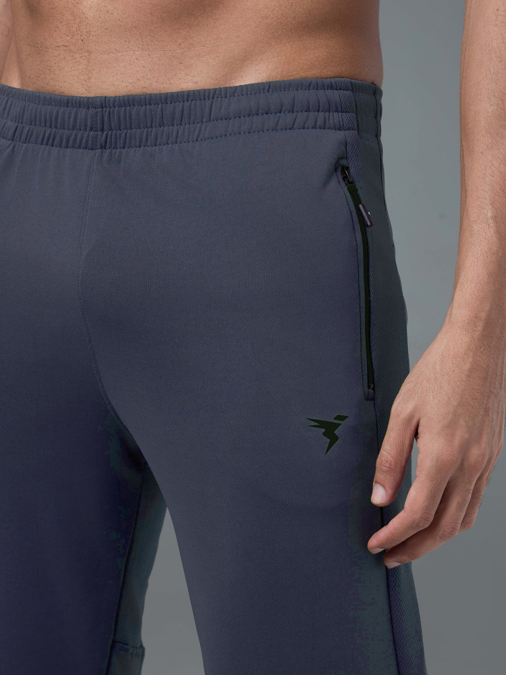 Technosport Men Slim Fit Trackpant - OR25 - WOODLAND GRAY
