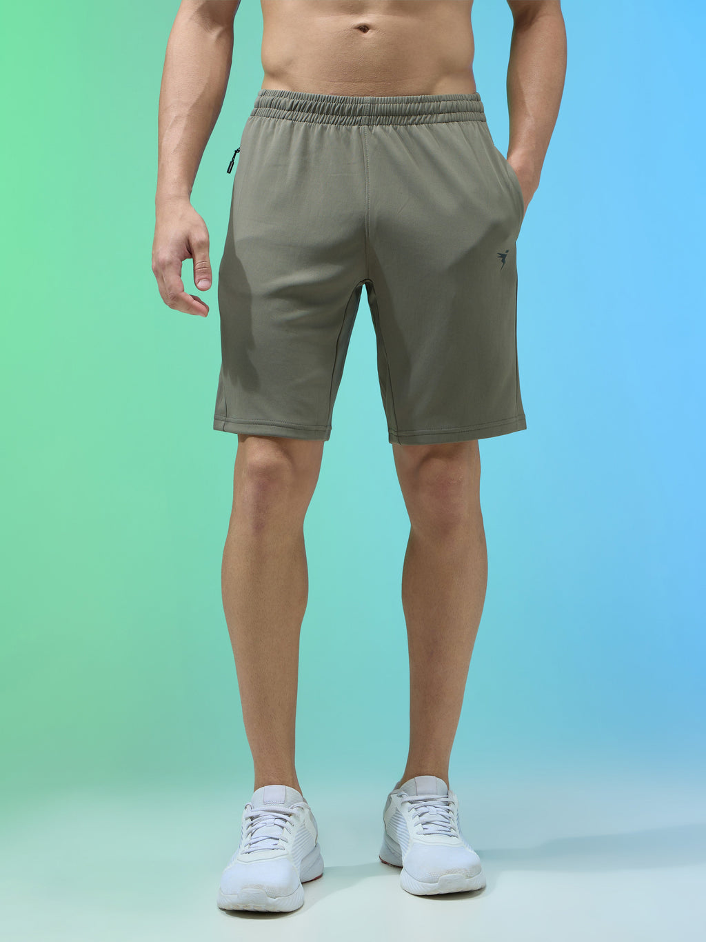 Technosport Men Shorts - OR26 - SMOKEY OLIVE