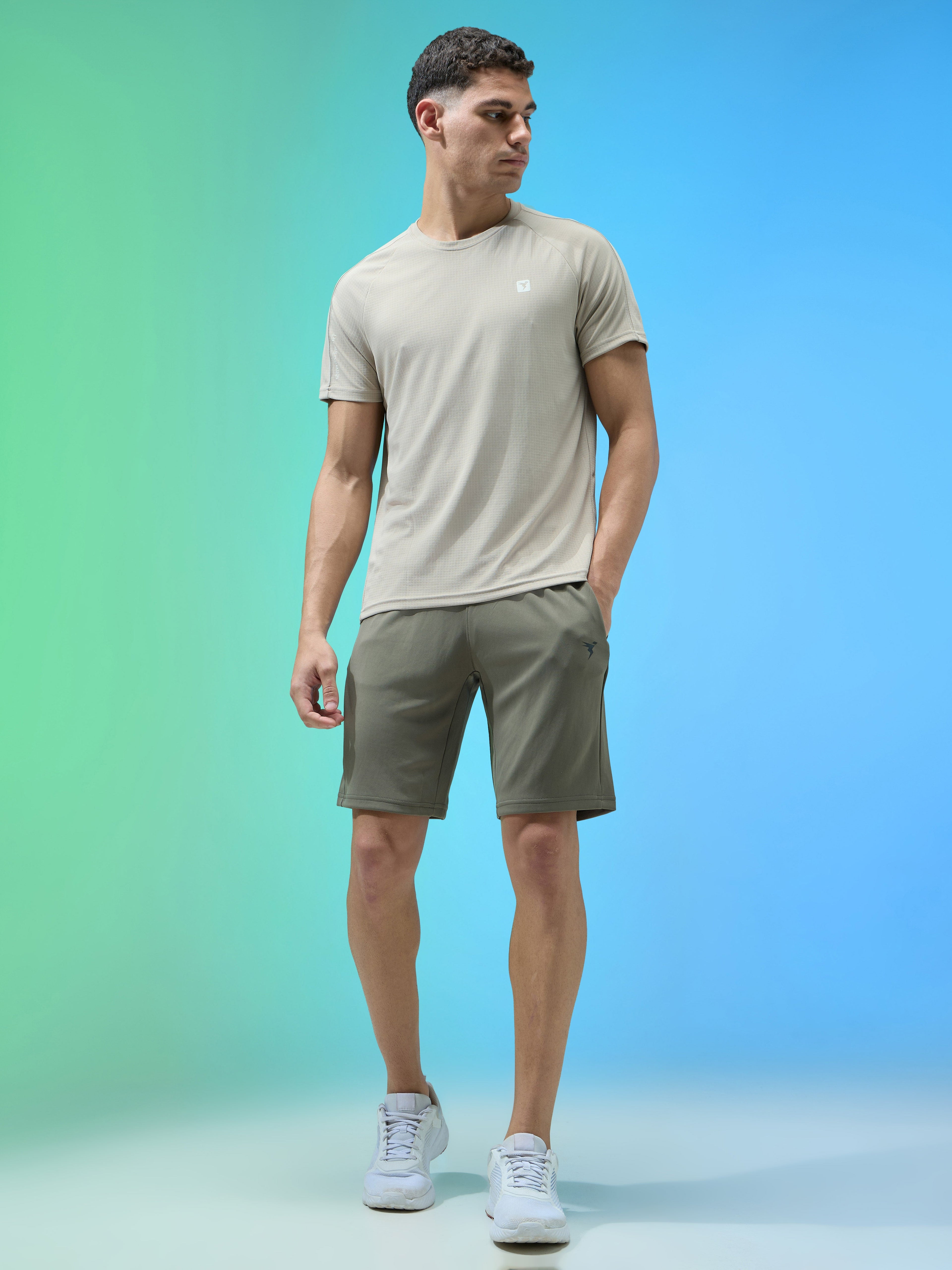 Technosport Men Shorts - OR26 - SMOKEY OLIVE