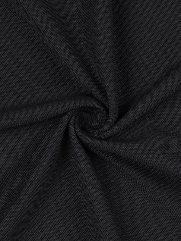 Technosport Full Sleeve Collar TShirt (Matpiq) - OR37 - BLACK