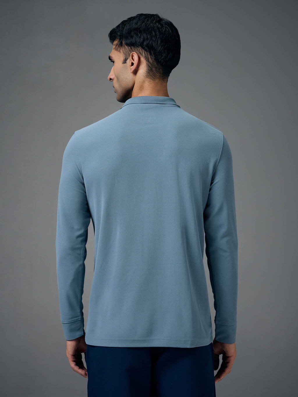 Technosport Full Sleeve Collar TShirt (Matpiq) - OR37 - BLUE STONE