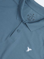 Technosport Full Sleeve Collar TShirt (Matpiq) - OR37 - BLUE STONE