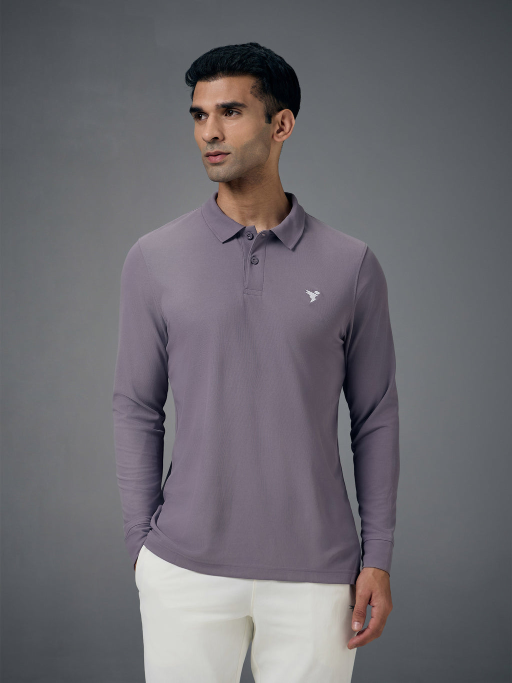 Technosport Full Sleeve Collar TShirt (Matpiq) - OR37 - GRAY RIDGE