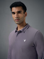 Technosport Full Sleeve Collar TShirt (Matpiq) - OR37 - GRAY RIDGE