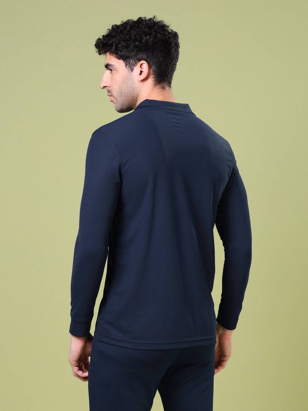 Technosport Full Sleeve Collar TShirt (Matpiq) - OR37 - NAVY B