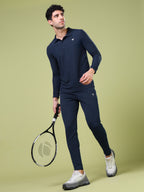 Technosport Full Sleeve Collar TShirt (Matpiq) - OR37 - NAVY B