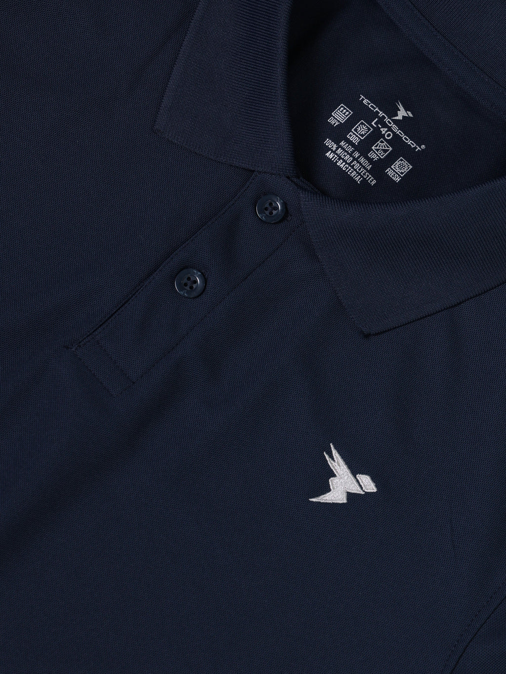Technosport Full Sleeve Collar TShirt (Matpiq) - OR37 - NAVY B
