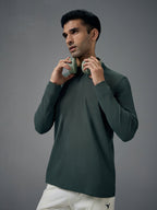 Technosport Full Sleeve Collar TShirt (Matpiq) - OR37 - TREKKING GREEN