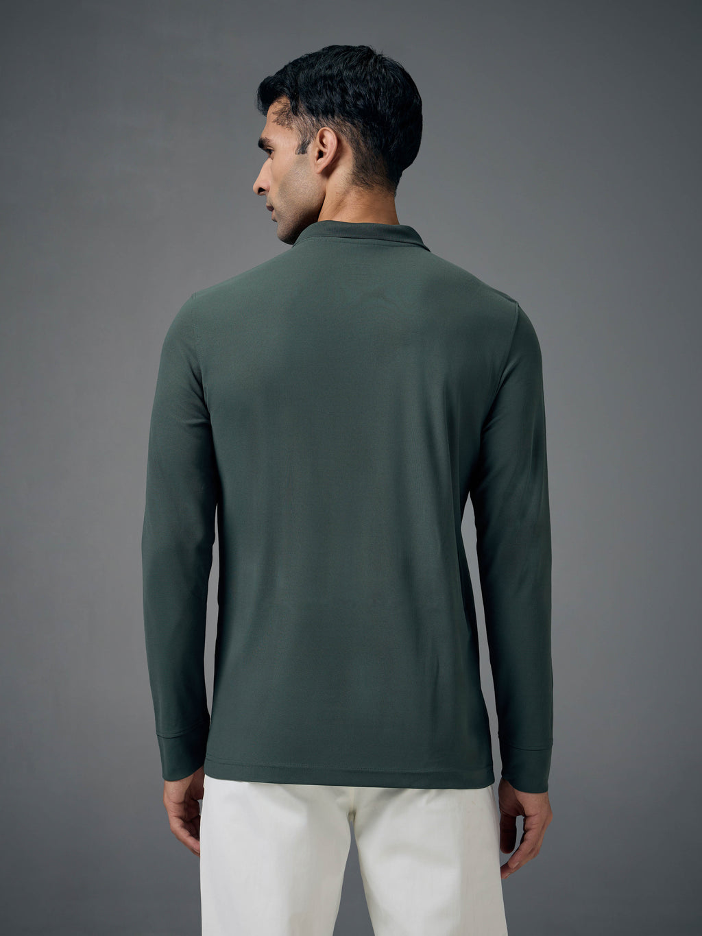 Technosport Full Sleeve Collar TShirt (Matpiq) - OR37 - TREKKING GREEN