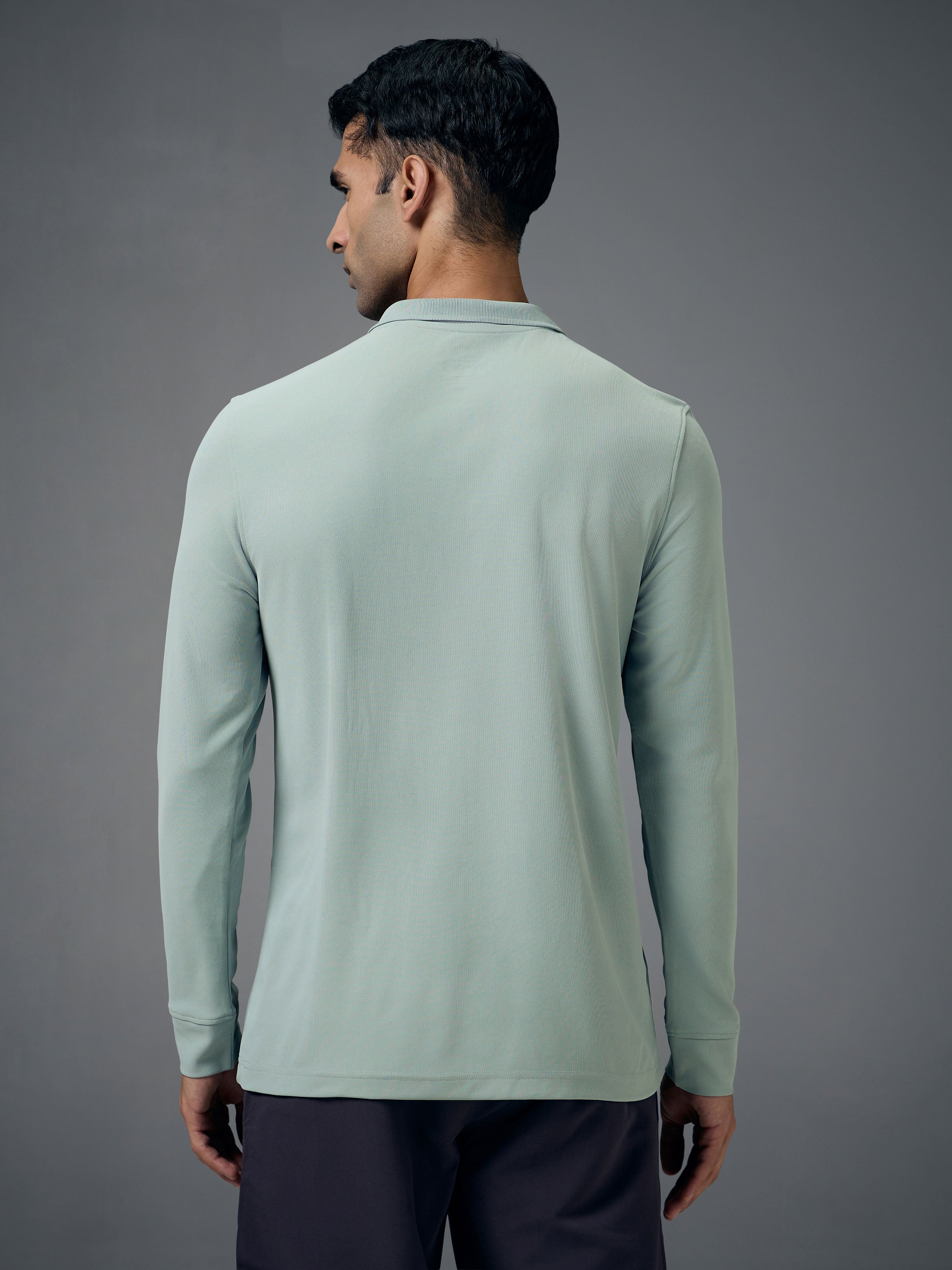 Technosport Full Sleeve Collar TShirt (Matpiq) - OR37 - ULTIMATE GRAY