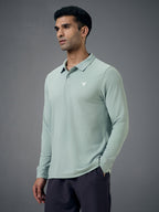 Technosport Full Sleeve Collar TShirt (Matpiq) - OR37 - ULTIMATE GRAY