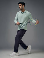 Technosport Full Sleeve Collar TShirt (Matpiq) - OR37 - ULTIMATE GRAY