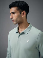 Technosport Full Sleeve Collar TShirt (Matpiq) - OR37 - ULTIMATE GRAY