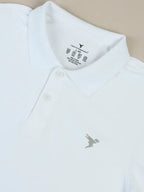 Technosport Full Sleeve Collar TShirt (Matpiq) - OR37 - WHITE