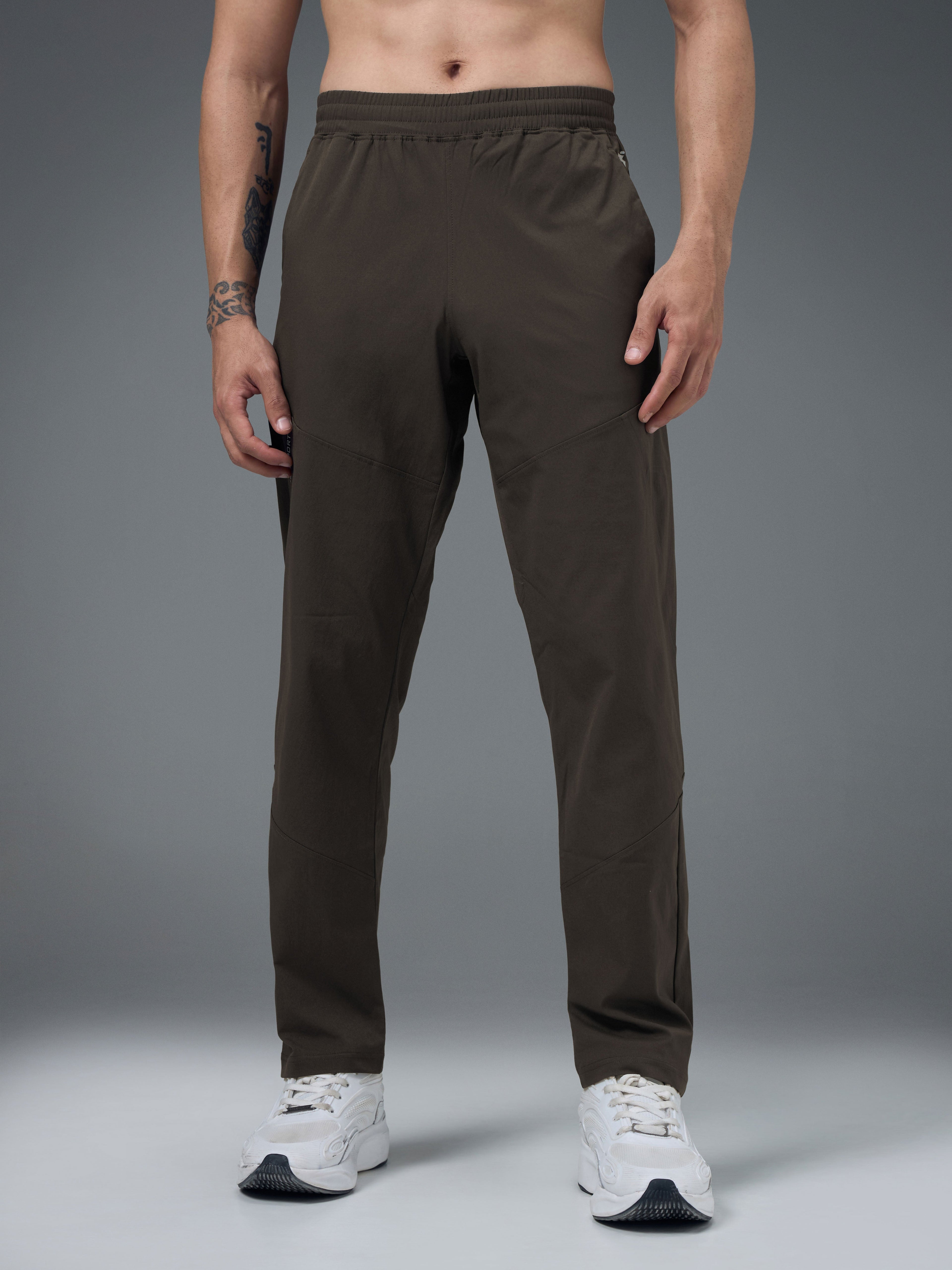 Technosport  Regular Fit Trackpant (TS Flexi) - OR39 - BLACK