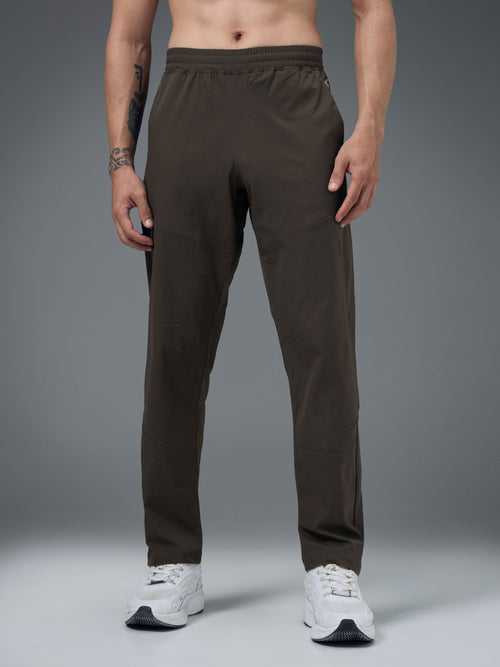 Technosport  Regular Fit Trackpant (TS Flexi) - OR39 - BLACK OLIVE