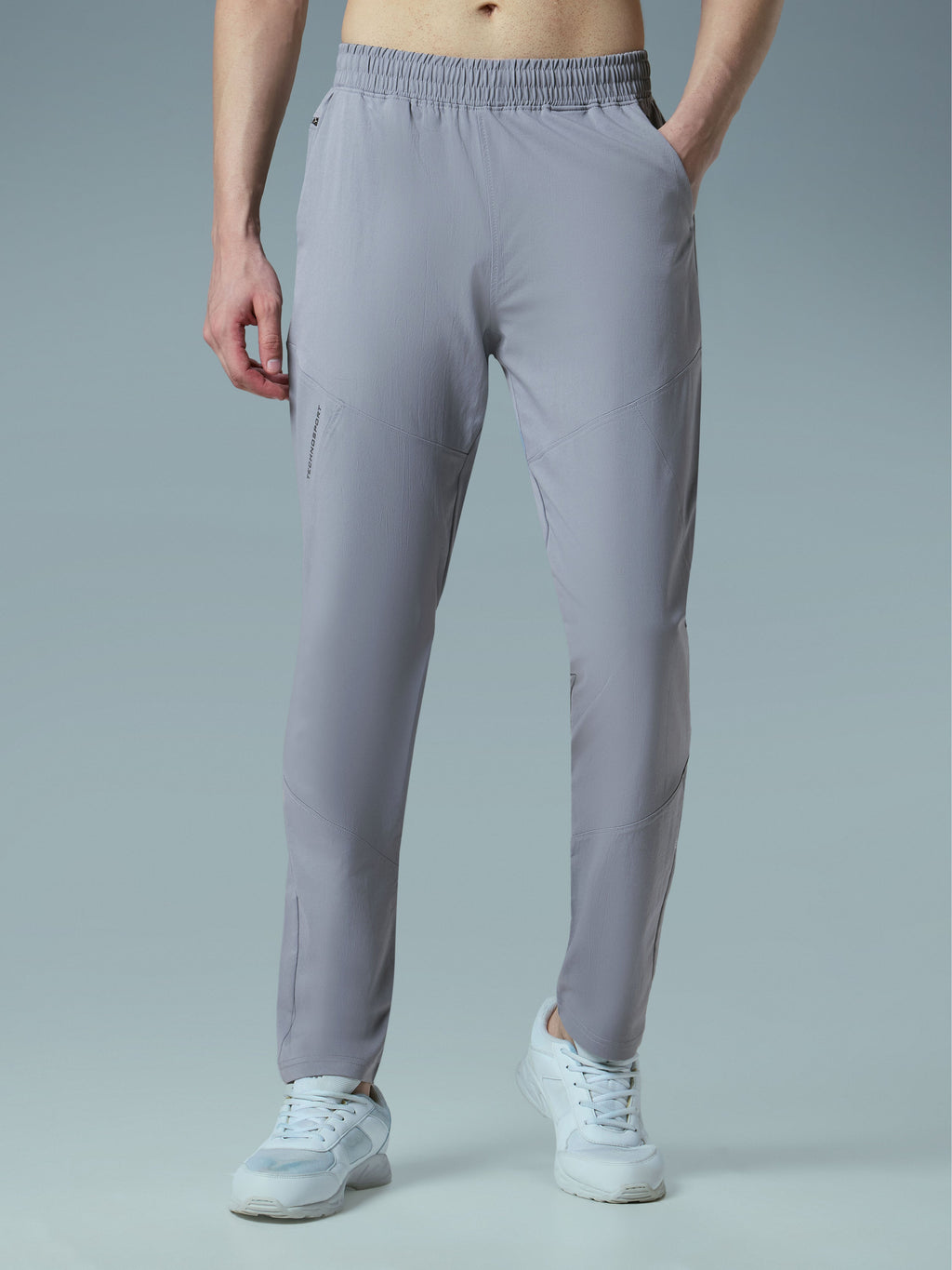 Technosport  Regular Fit Trackpant (TS Flexi) - OR39 - LT GREY B