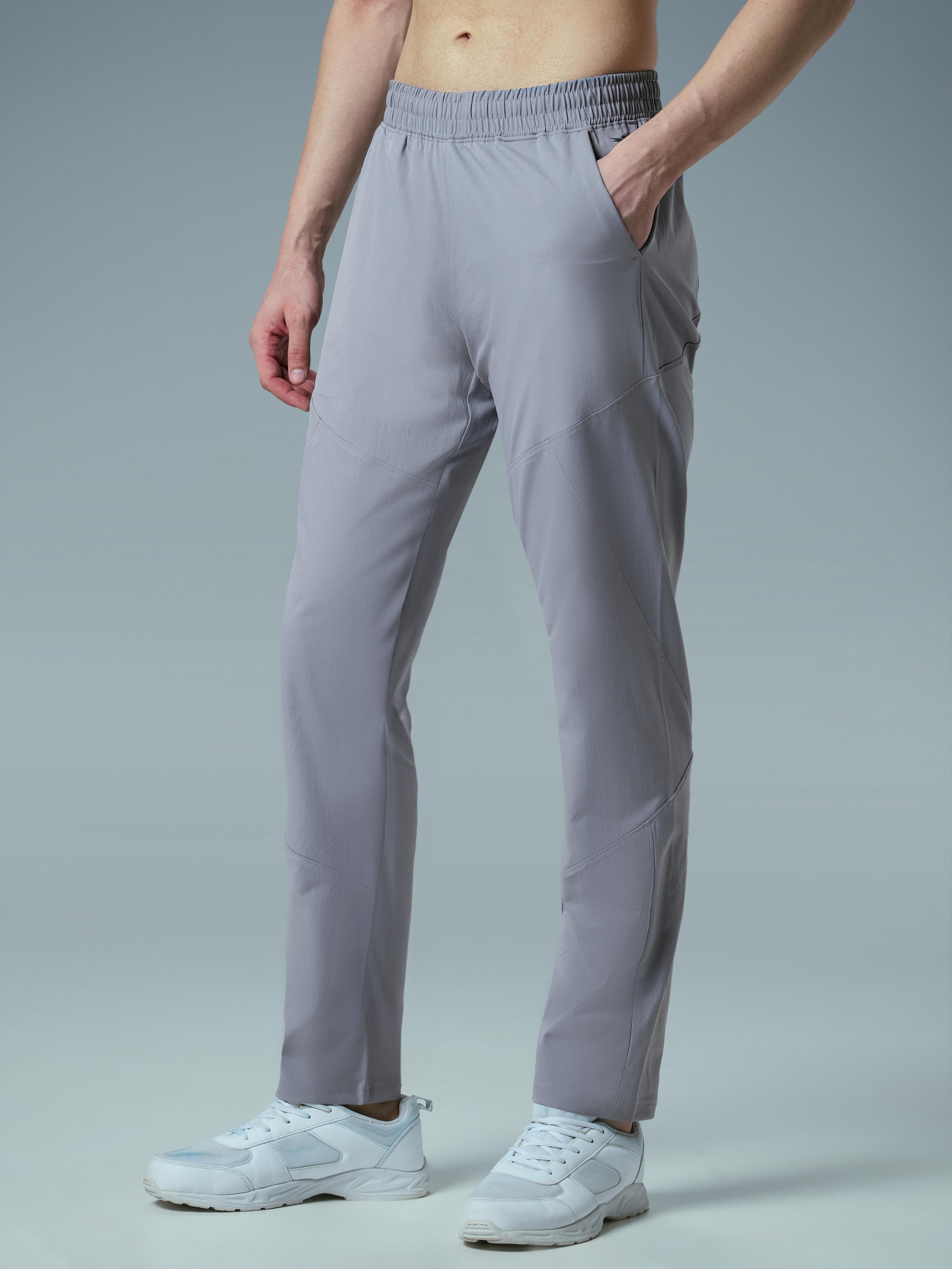Technosport  Regular Fit Trackpant (TS Flexi) - OR39 - LT GREY B