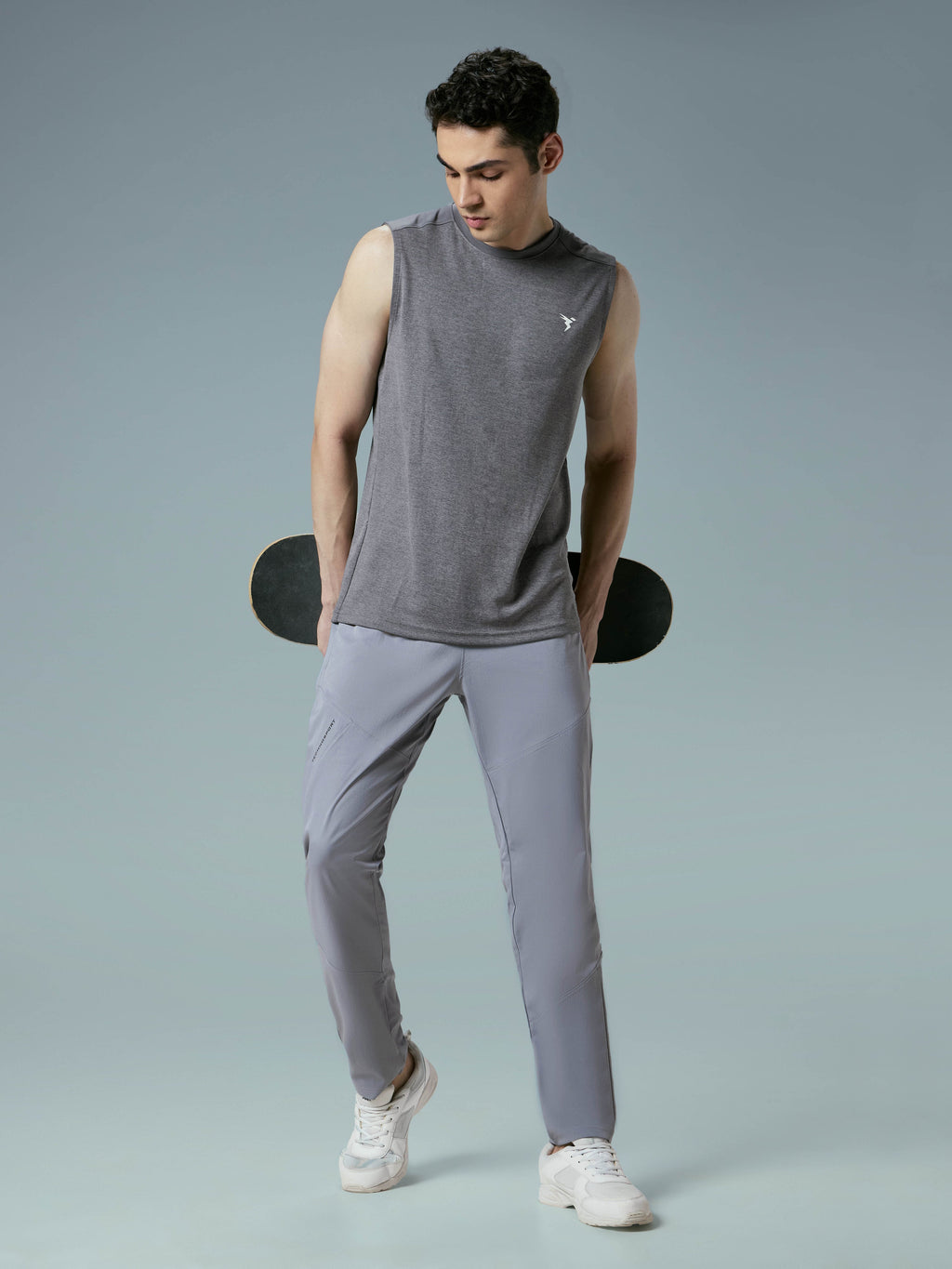 Technosport  Regular Fit Trackpant (TS Flexi) - OR39 - LT GREY B