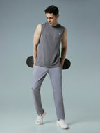 Technosport  Regular Fit Trackpant (TS Flexi) - OR39 - LT GREY B