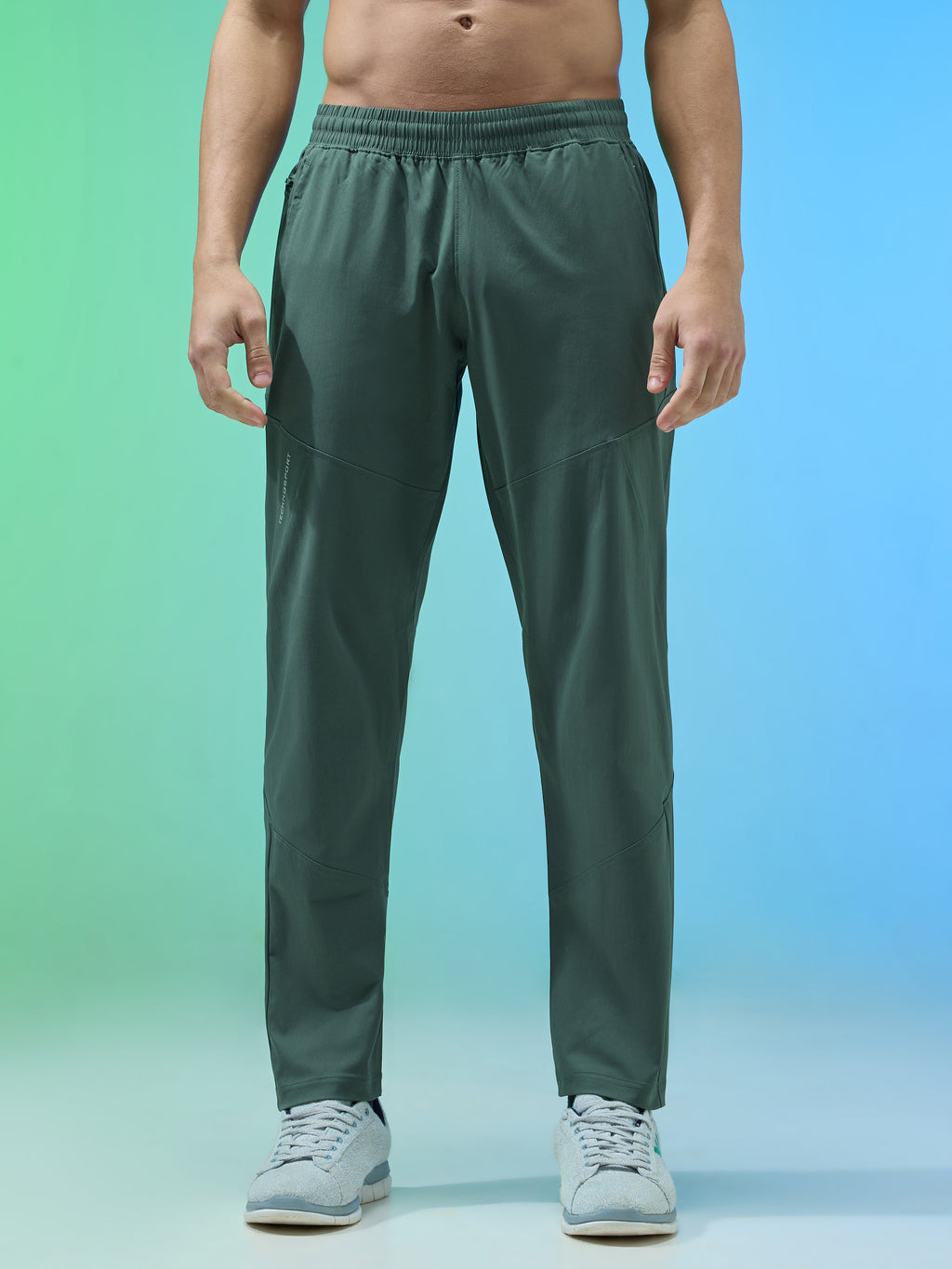 Technosport  Regular Fit Trackpant (TS Flexi) - OR39 - TREKKING GREEN