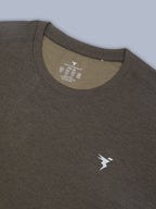 Technosport Plus Size Crew Neck TShirt (Double Cool) - OR40B - BLACK OLIVE
