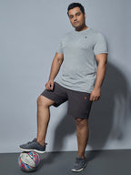 Technosport Plus Size Crew Neck TShirt (Double Cool) - OR40B - LT GREY