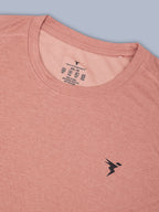 Technosport Plus Size Crew Neck TShirt (Double Cool) - OR40B - TERRACOTTA