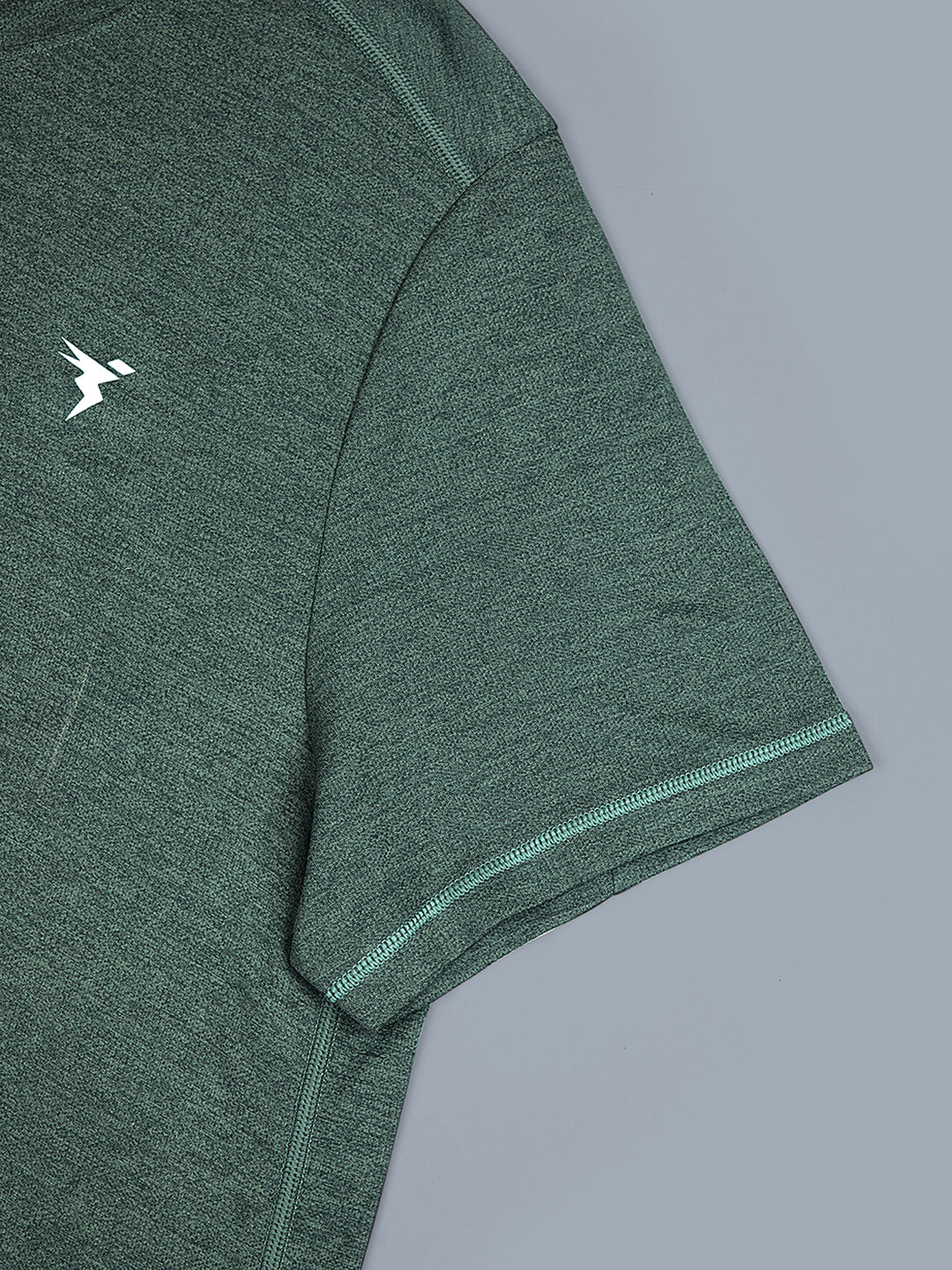 Technosport Plus Size Crew Neck TShirt (Double Cool) - OR40B - TREKKING GREEN
