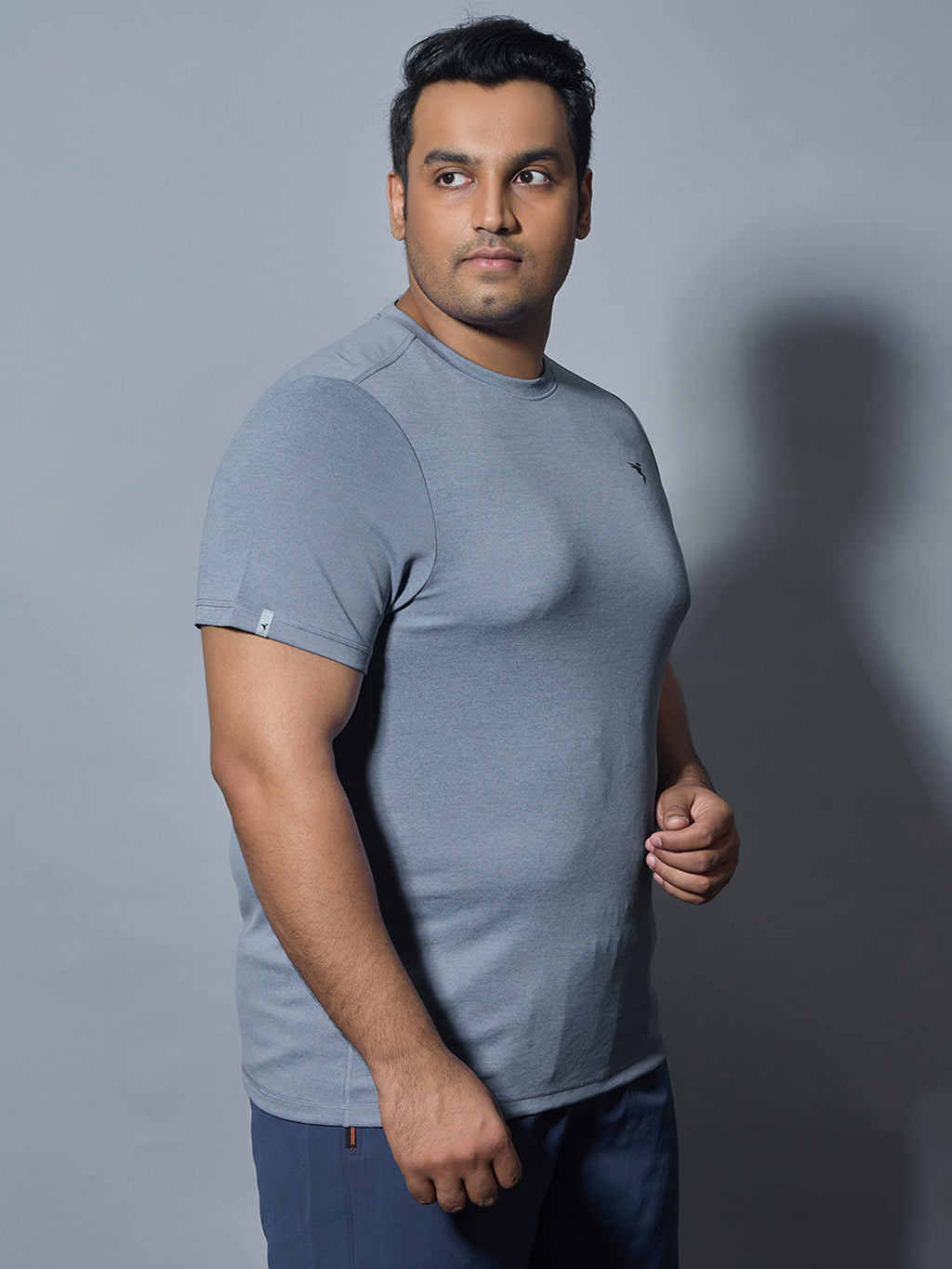 Technosport Plus Size Crew Neck TShirt (Double Cool) - OR40B - TROPOSPHERE