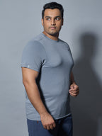 Technosport Plus Size Crew Neck TShirt (Double Cool) - OR40B - TROPOSPHERE