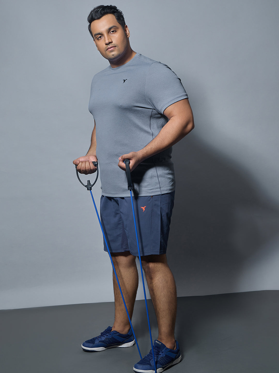 Technosport Plus Size Crew Neck TShirt (Double Cool) - OR40B - TROPOSPHERE