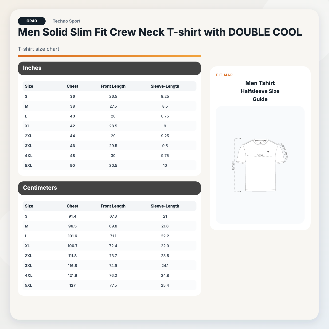 Technosport Crew Neck Tshirt (Double Cool) - OR40 - AQUA GREY