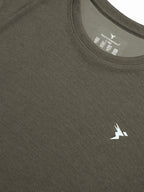 Technosport Crew Neck Tshirt (Double Cool) - OR40 - SMOKEY OLIVE