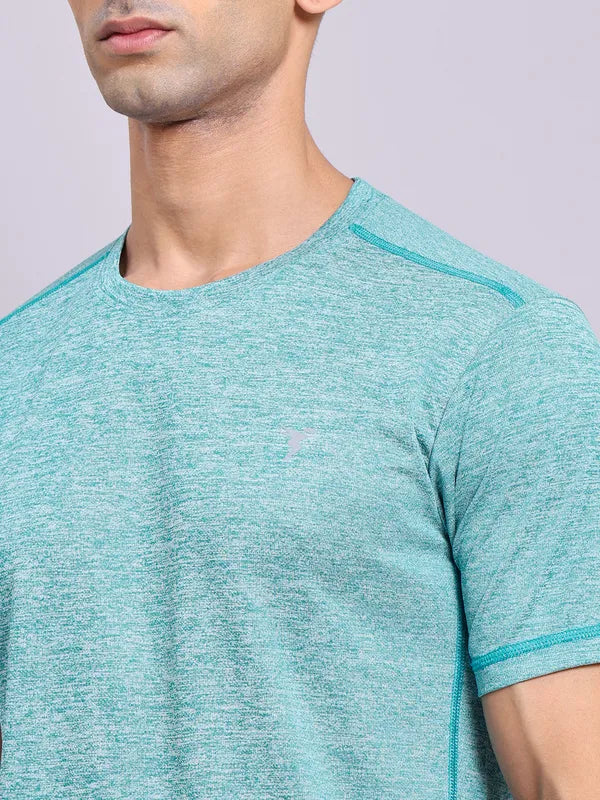 Technosport Crew Neck Tshirt (Double Cool) - OR40 - TEAL B
