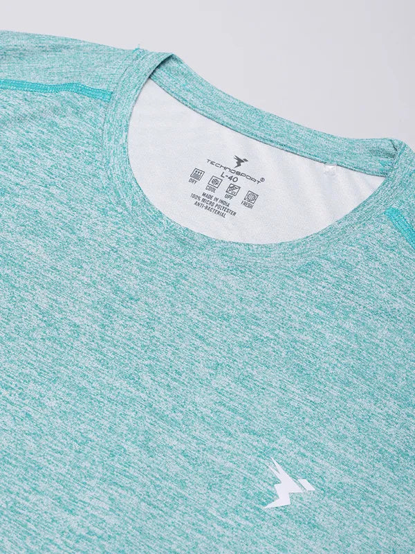 Technosport Crew Neck Tshirt (Double Cool) - OR40 - TEAL B