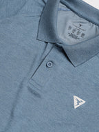 Technosport Melange Double Cool Polo Tshirt - OR41 - BLUE STONE