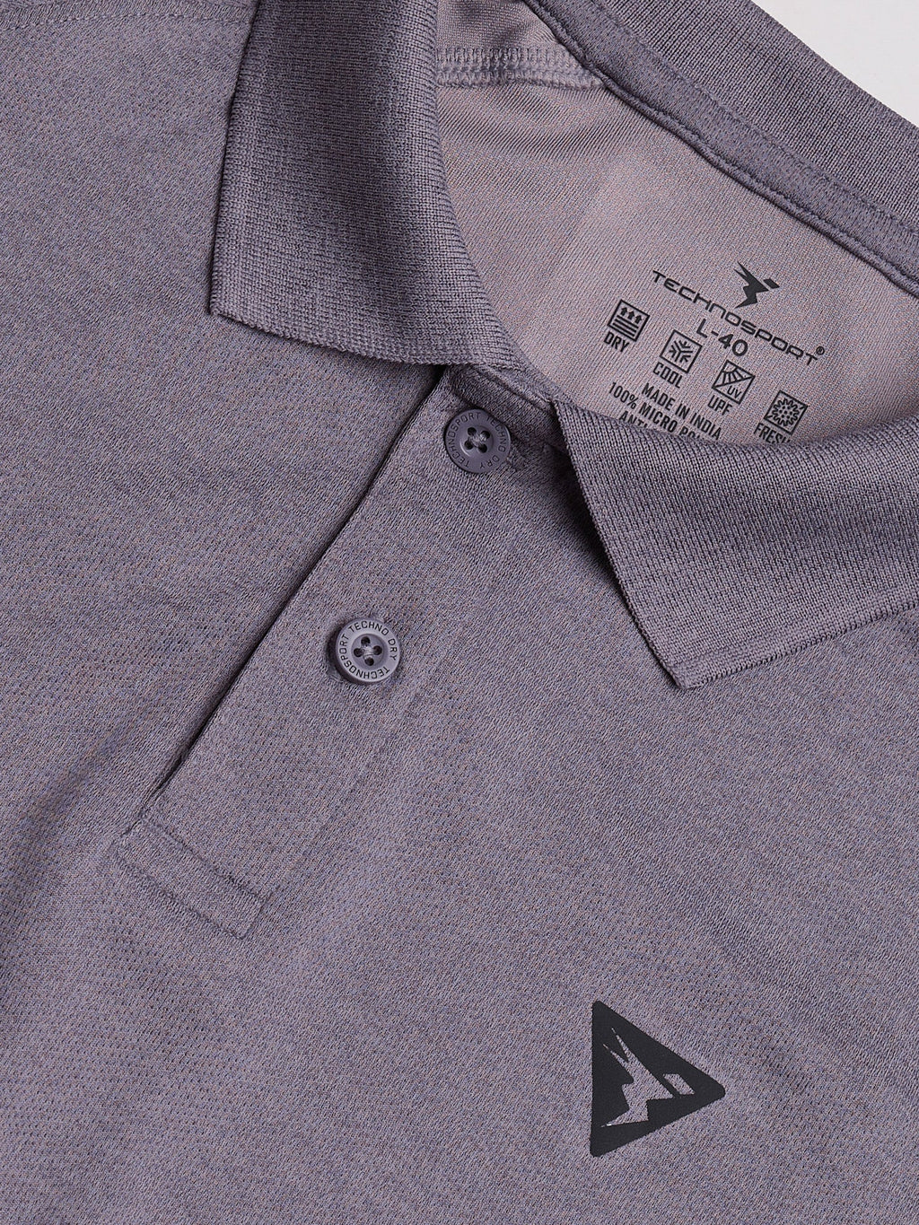 Technosport Melange Double Cool Polo Tshirt - OR41 - GRAY RIDGE