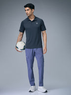 Technosport Melange Double Cool Polo Tshirt - OR41 - NAVY B