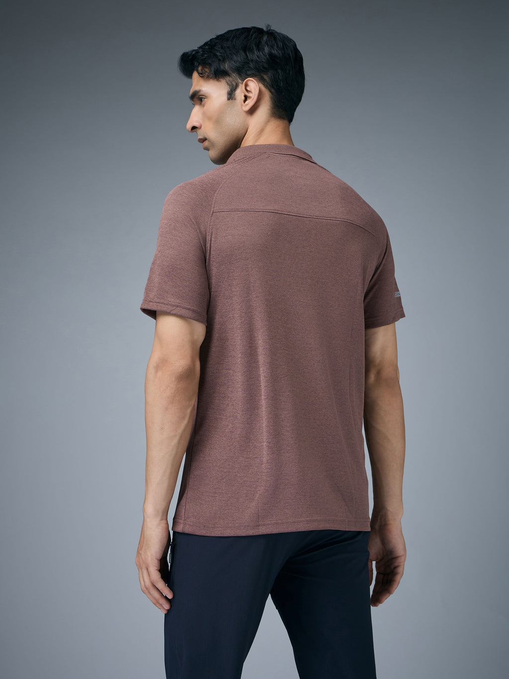 Technosport Melange Double Cool Polo Tshirt - OR41 - OX BLOOD RED
