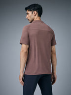 Technosport Melange Double Cool Polo Tshirt - OR41 - OX BLOOD RED