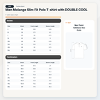 Technosport Melange Double Cool Polo Tshirt - OR41 - NAVY B