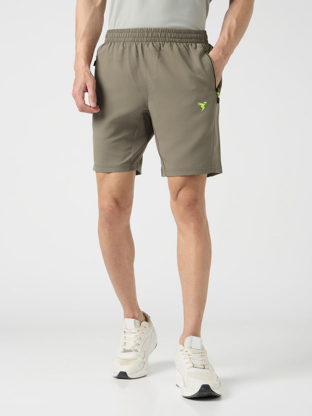 Technosport Men Shorts - OR46 - SMOKEY OLIVE