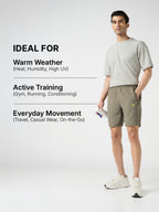 Technosport Men Shorts - OR46 - SMOKEY OLIVE
