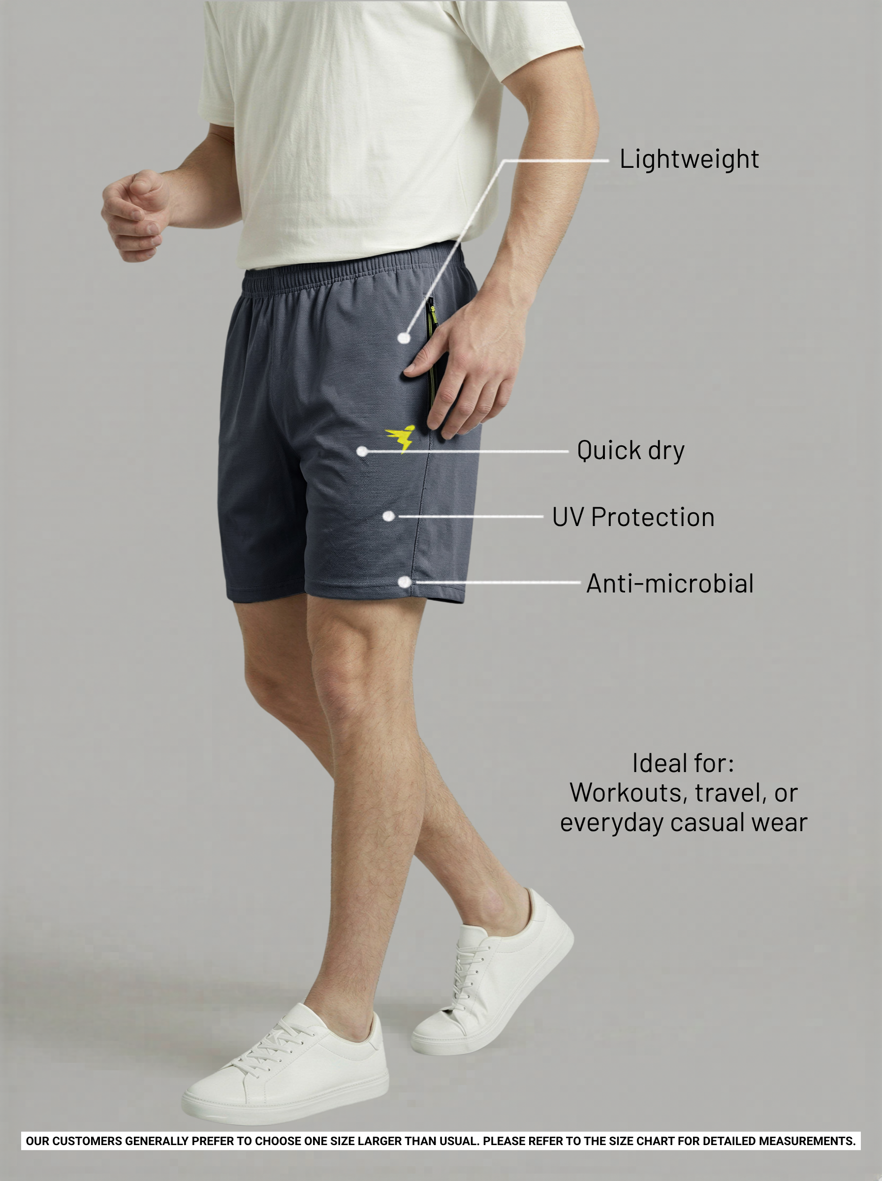 Technosport Men Shorts - OR46 - VINTAGE INDIGO