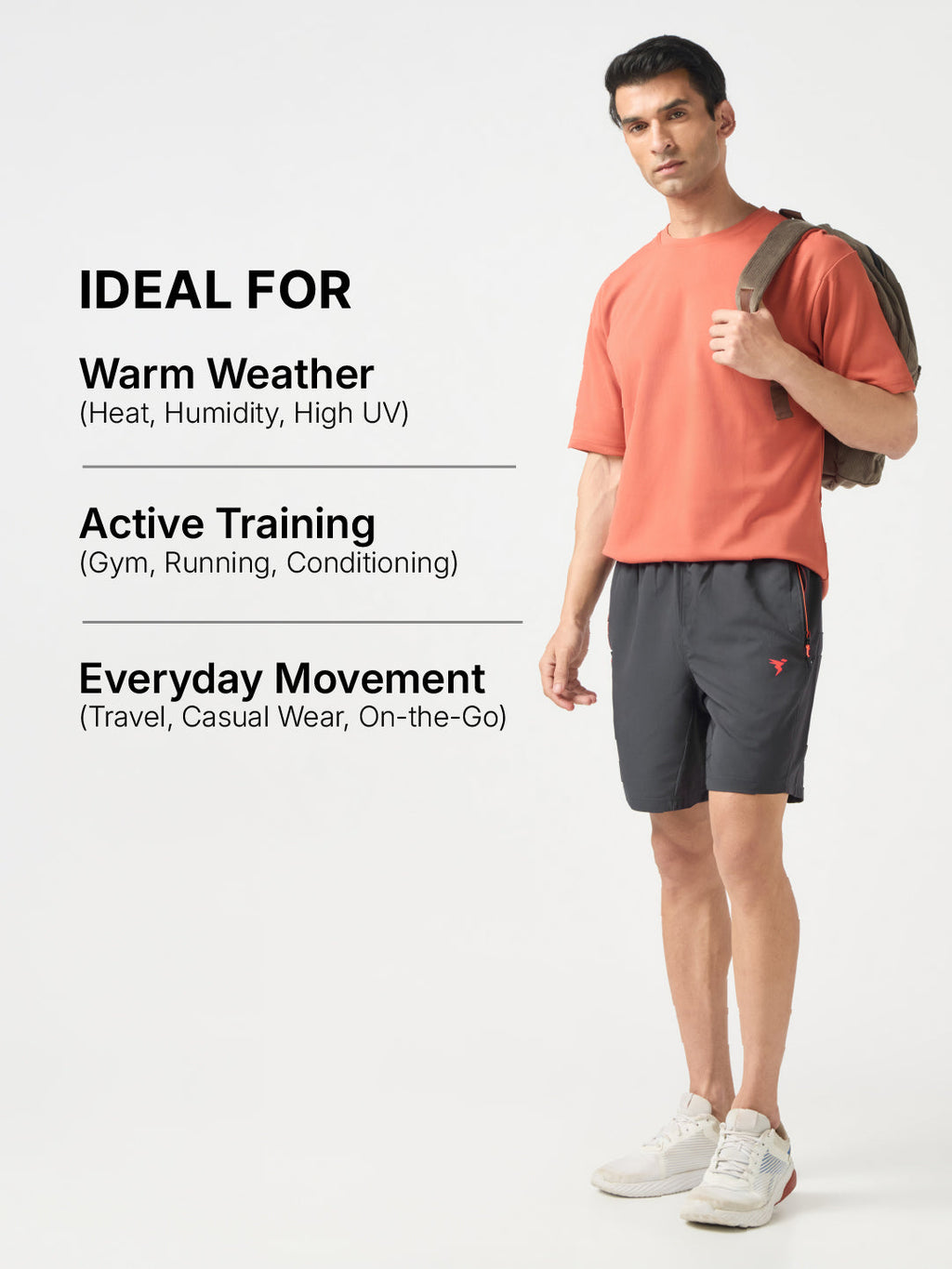 Technosport Men Shorts - OR46 - WOODLAND GRAY